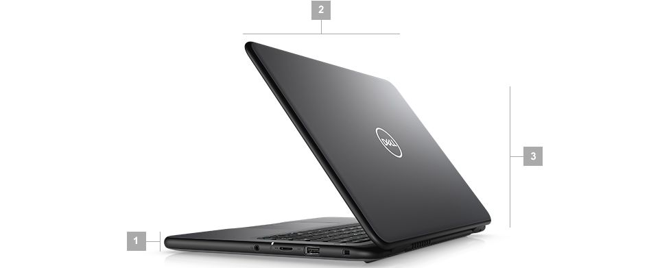 DELL Latitude 3300教育系列(图3) 尺寸与重量
