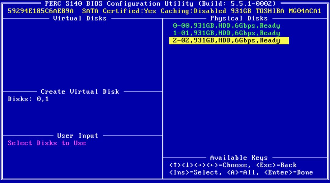 Dell服务器主板集成软RAID S140创建阵列的配置及使(图7)