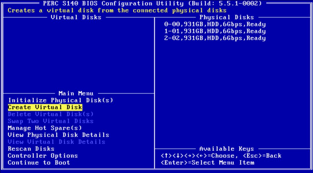 Dell服务器主板集成软RAID S140创建阵列的配置及使(图3)