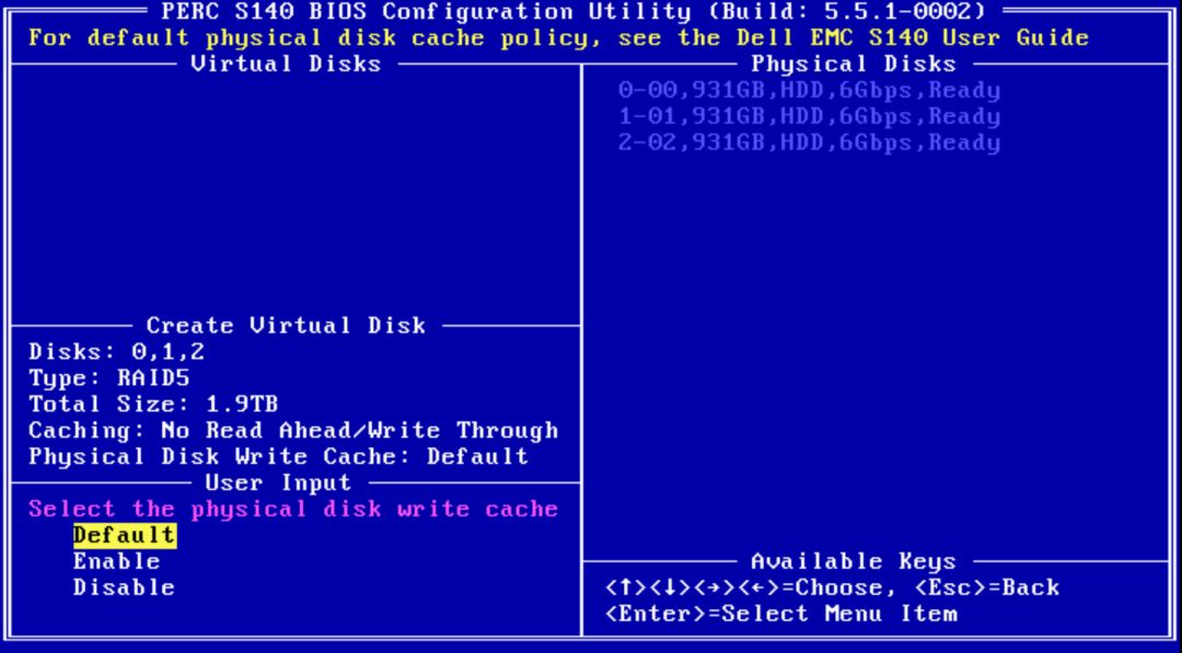Dell服务器主板集成软RAID S140创建阵列的配置及使(图15)