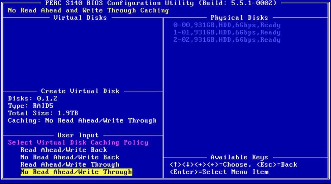 Dell服务器主板集成软RAID S140创建阵列的配置及使(图13)