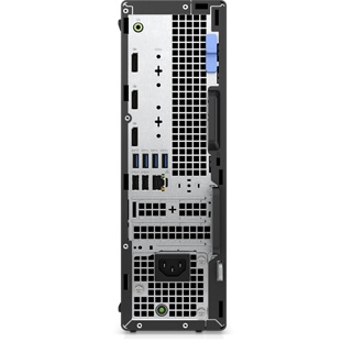 戴尔 OptiPlex 7000 小型机背面图片，显示产品背面的可用端口。