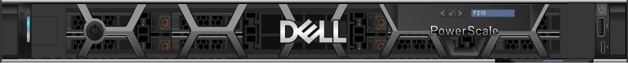 Dell PowerScale F210 1U 经济型全 NVMe 全闪存节点正面渲染图