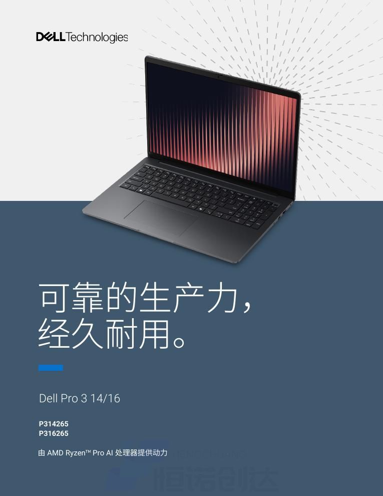 戴尔 Dell Pro 3 14 商用笔记本 AMD 版 (P314265)(pic1) 戴尔 Dell Pro 3 14 商用笔记本 AMD 版 (P314265)